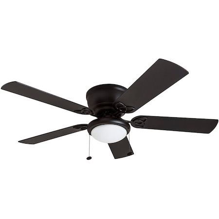 Prominence Home Benton, 52 in.  Ceiling Fan with Light, Matte Black 50853-40